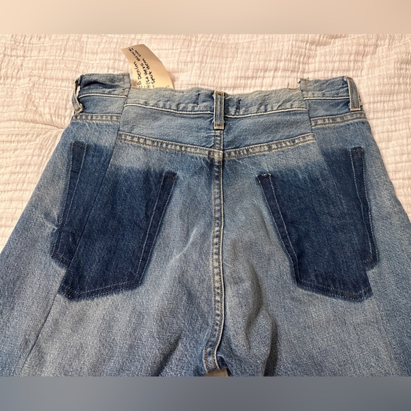 EB Denim His & Hers Block Split Hem Jeans - Measures 30 No Size Tag - Picture 7 of 15